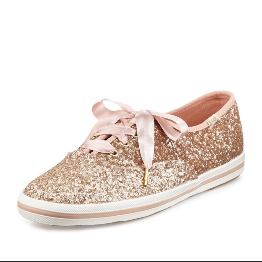 KATE SPADE Rose Gold Glitter Keds